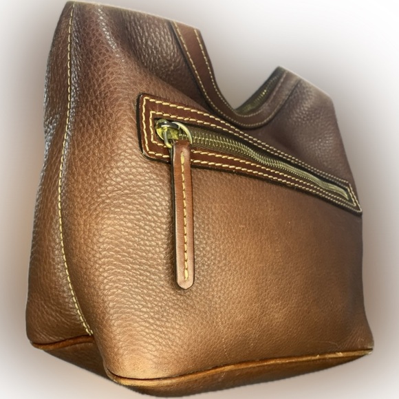 Dooney & Burke Vintage Women’s leather brown Hobo Shoulder bag Medium size purse - Picture 4 of 6